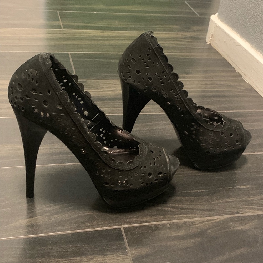 Bebe Black stilettos